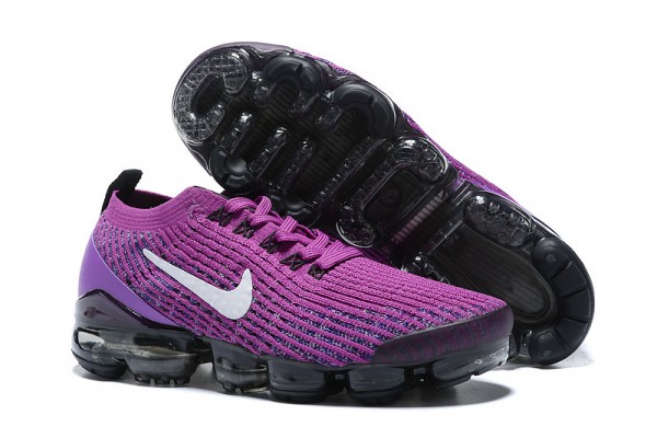 Cheap Womens/Mens Air VaporMax Flyknit 3 Purple Black Sneakers AJ6900-502