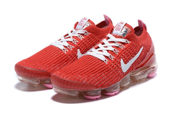 Cheap Womens/Mens Air VaporMax Flyknit 3 Red White Sneakers CU4756-600