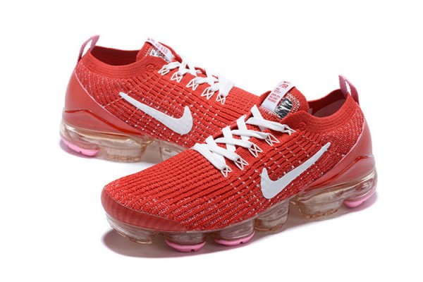 Cheap Womens/Mens Air VaporMax Flyknit 3 Red White Sneakers CU4756-600