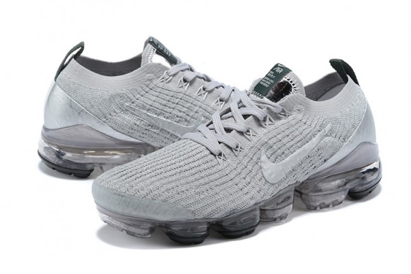 Cheap Womens/Mens Air VaporMax Flyknit 3 Silver Grey Sneakers AJ6900-101