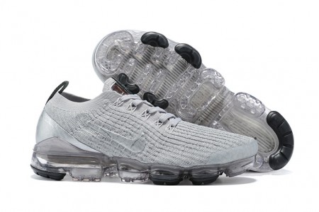 Cheap Womens/Mens Air VaporMax Flyknit 3 Silver Grey Sneakers AJ6900-101