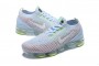 Cheap Womens/Mens Air VaporMax Flyknit 3 White Blue Sneakers AJ6910-200