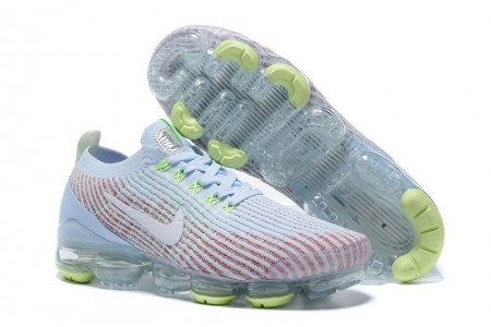 Cheap Womens/Mens Air VaporMax Flyknit 3 White Blue Sneakers AJ6910-200