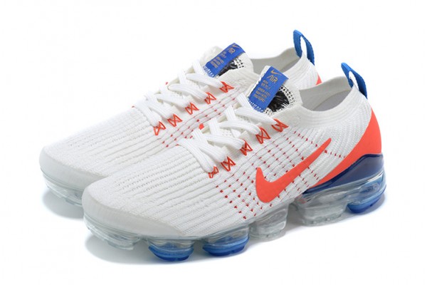 Cheap Womens/Mens Air VaporMax Flyknit 3 White Blue Sneakers CZ7994-100