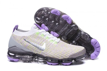 Cheap Womens/Mens Air VaporMax Flyknit 3 White Purple Sneakers AJ6900-102