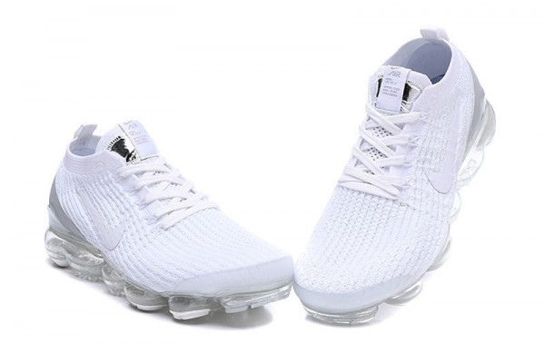 Cheap Womens/Mens Air VaporMax Flyknit 3 White Sneakers AJ6900-100