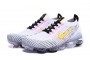 Cheap Womens/Mens Air VaporMax Flyknit 3 White Yellow Sneakers AJ6900-103