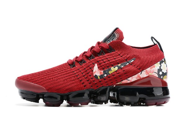 Cheap Womens Air VaporMax Flyknit 3 Red Black Sneakers CT1274 -600