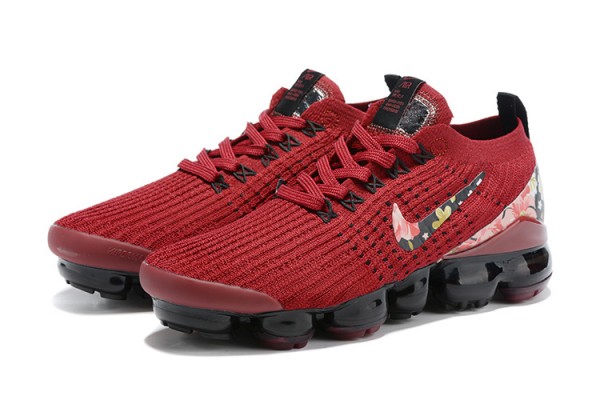 Cheap Womens Air VaporMax Flyknit 3 Red Black Sneakers CT1274 -600