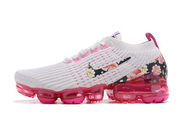 Cheap Womens Air VaporMax Flyknit 3 White Pink Sneakers AJ6910-601