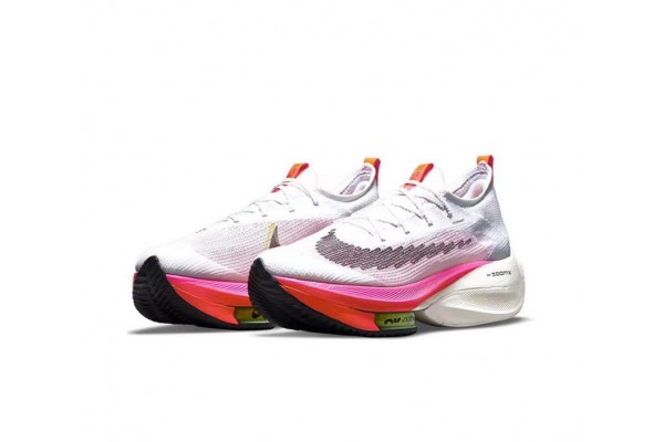 Cheap Womens/Mens Air Zoom Alphafly Next 2 White and Pink Sneakers 