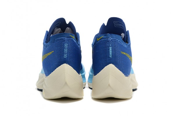 Cheap Mens ZoomX VaporFly NEXT Blue Yellow Sneakers 