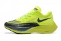 Cheap Mens ZoomX VaporFly NEXT Chartreuse Black Sneakers 