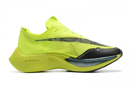 Cheap Mens ZoomX VaporFly NEXT Chartreuse Black Sneakers 