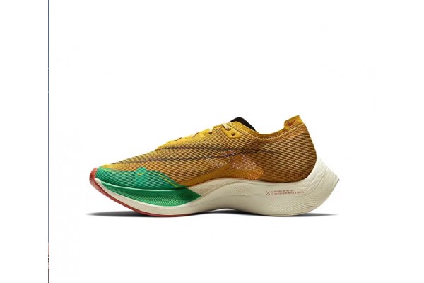 Cheap Mens ZoomX VaporFly NEXT Yellow Green Sneakers 