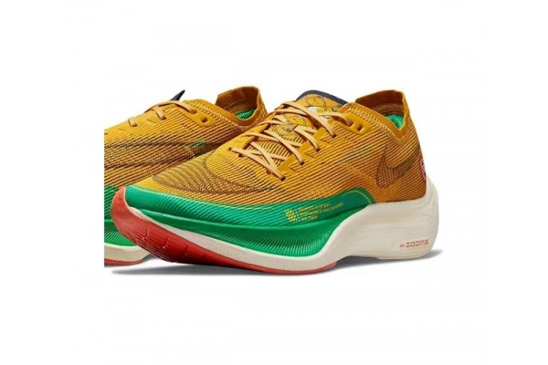 Cheap Mens ZoomX VaporFly NEXT Yellow Green Sneakers 