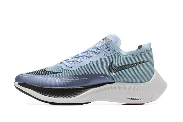 Cheap Womens/Mens ZoomX VaporFly NEXT Black Blue Sneakers 