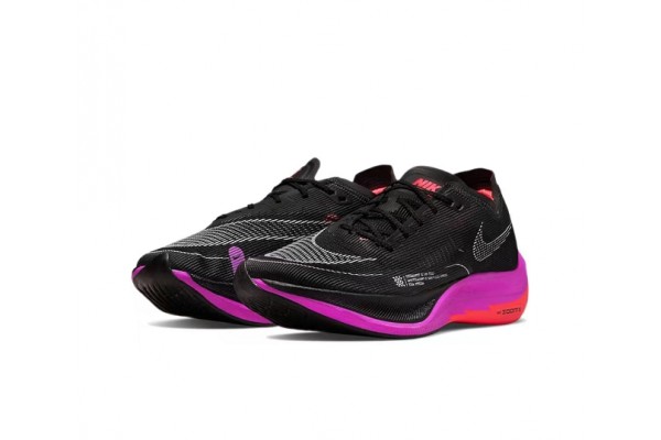 Cheap Womens/Mens ZoomX VaporFly NEXT Black Purple Sneakers 