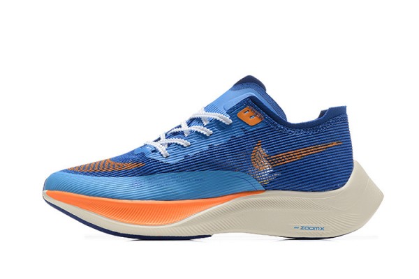 Cheap Womens/Mens ZoomX VaporFly NEXT Blue Orange Sneakers 