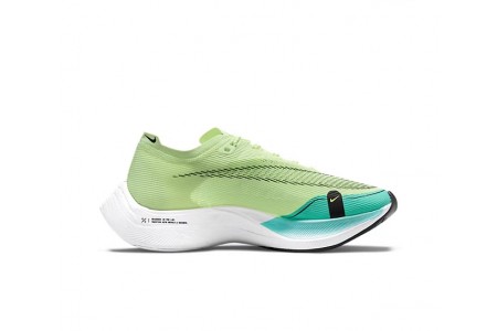 Cheap Womens/Mens ZoomX VaporFly NEXT Green and Blue Sneakers 