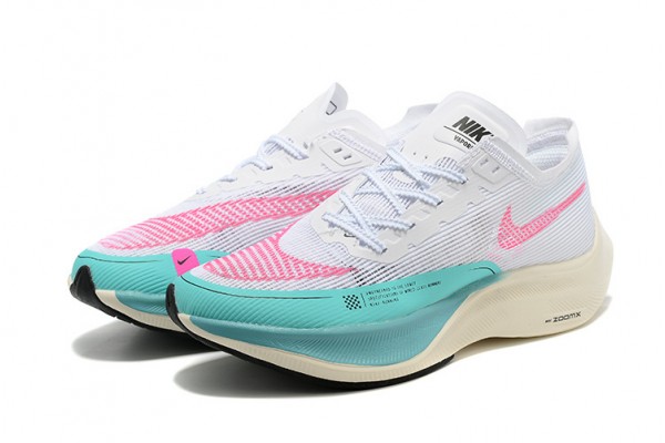 Cheap Womens/Mens ZoomX VaporFly NEXT White Pink Sneakers 