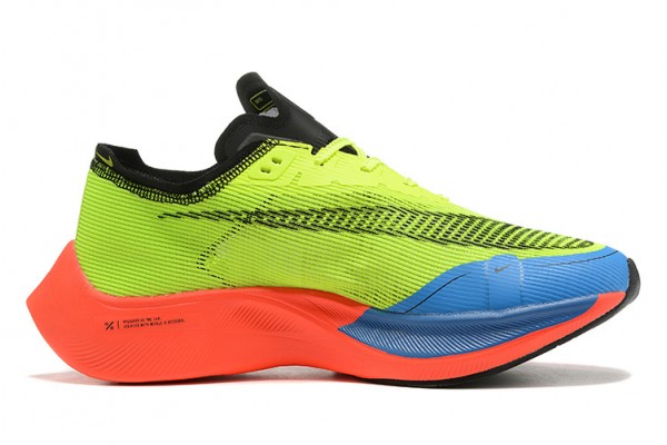 Cheap Womens/Mens ZoomX VaporFly NEXT Yellow Blue Sneakers 