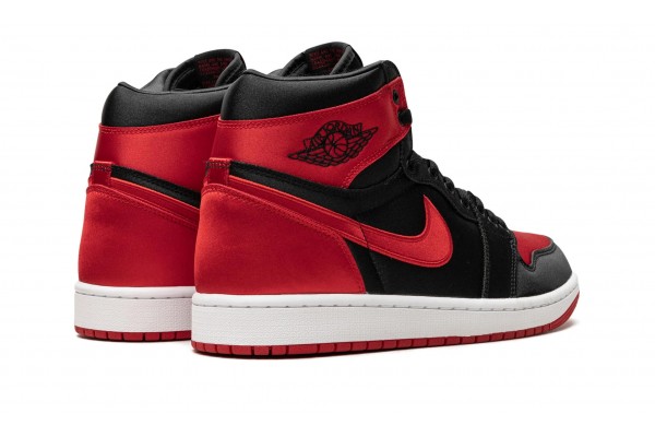 Nike Air Jordan 1 High Womens Satin Bred FD4810-061 Shoes