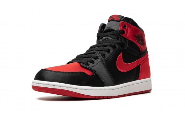 Nike Air Jordan 1 High Womens Satin Bred FD4810-061 Shoes